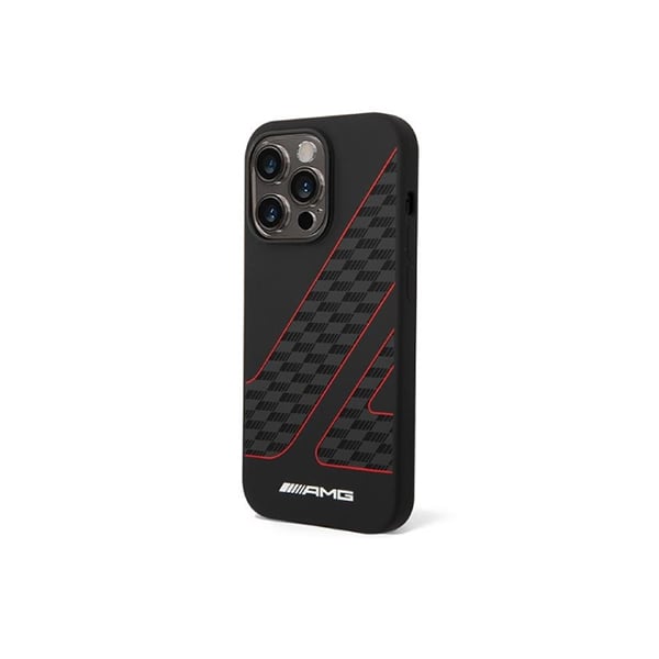 AMG Double Layer Flag Pattern Transparent Hard Case for iPhone 14 Pro Max