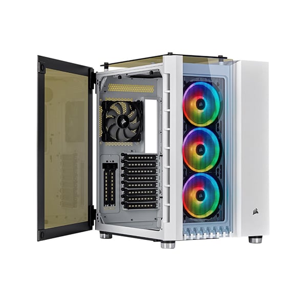 Corsair Crystal Series 680X RGB Tempered Glass White Edition ATX Gaming Case