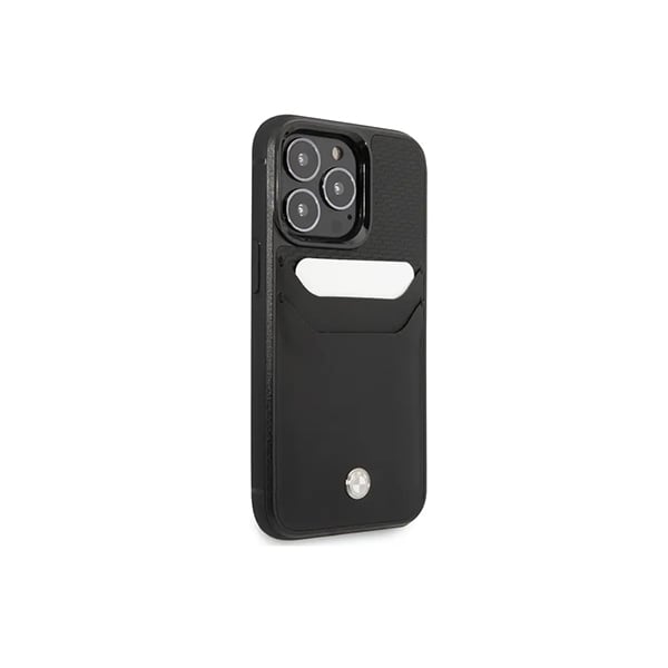 BMW Leather Cardslot Embossed Pattern Case for iPhone 15 Pro Max