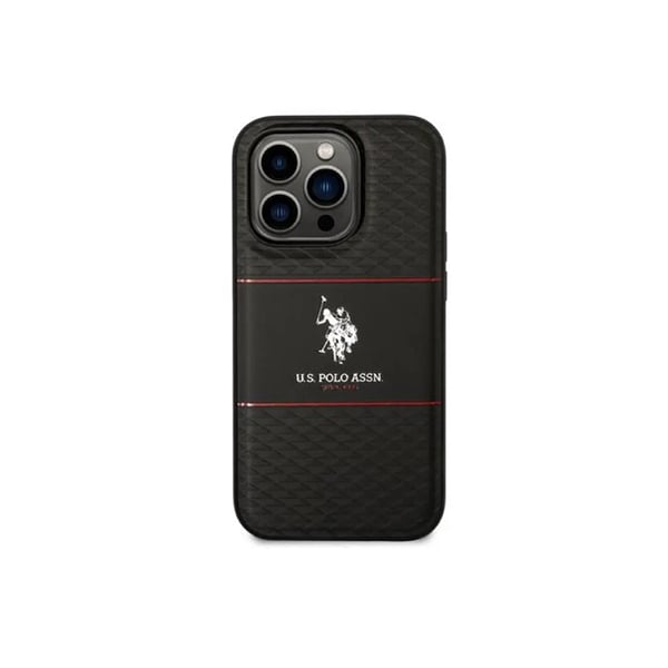 U.S. Polo Pattern Stripe Hard Case for iPhone 14 Pro