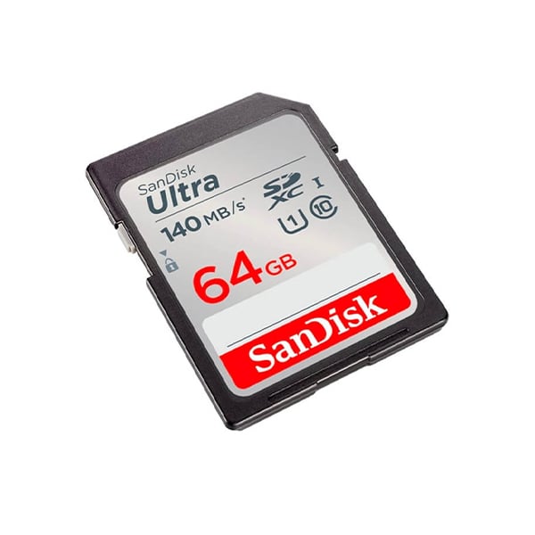 SanDisk Ultra 64GB SDXC 140MB/s?UHS-I Memory Card
