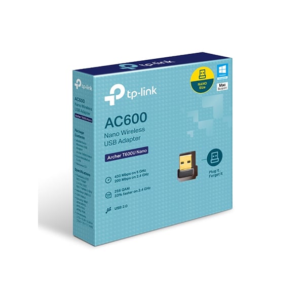 TP-Link AC600 Nano Wireless USB Adapter (Archer T600U Nano)