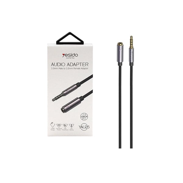 Yesido YAU26 3.5mm Male To 3.5mm Female Audio Cable