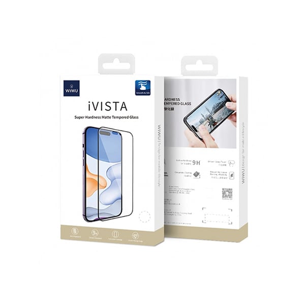 WiWU iVISTA Super Hardness Glass Screen Protector for iPhone 15