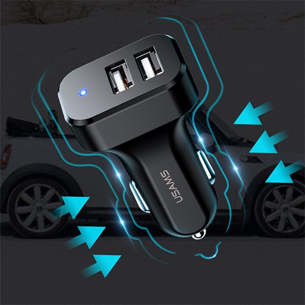 USAMS King Tu Series 2.1A 2USB Car Charger