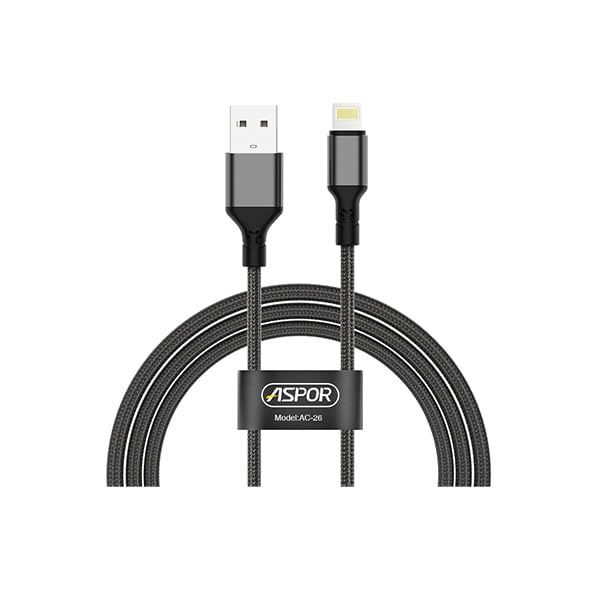 Aspor AC26 3.1A Fast Charging USB to Lightning Cable