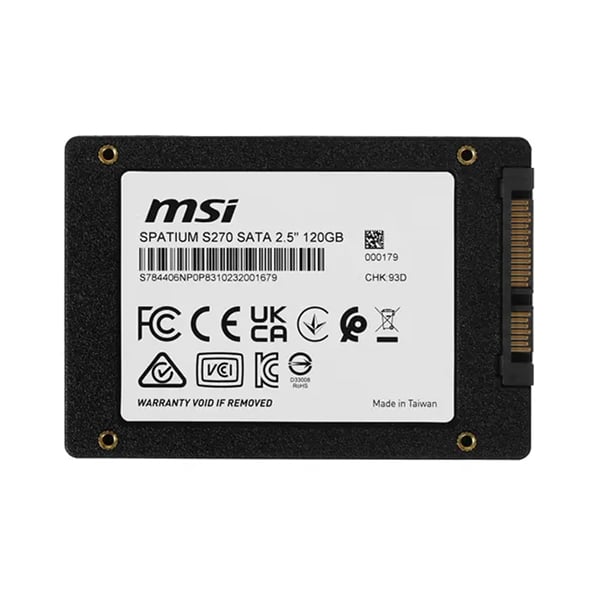 MSI Spatium S270 120GB Sata 2.5? Solid State Drive