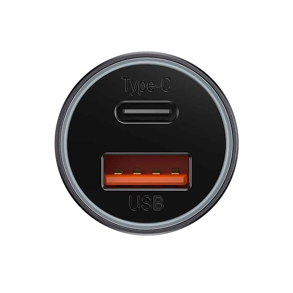 Baseus Golden Contactor Max 60W USB + Type-C Dual Port Quick Car Charger