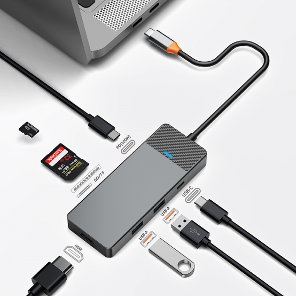 WiWU Linker A721HD 7 In 1 USB-C Hub Adapter