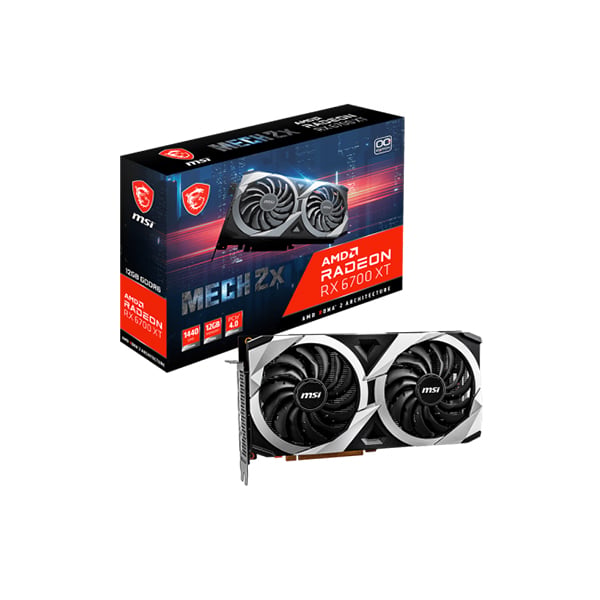 MSI Radeon RX 6700 XT Mech 2X 12GB OC GDDR6 Graphics Card