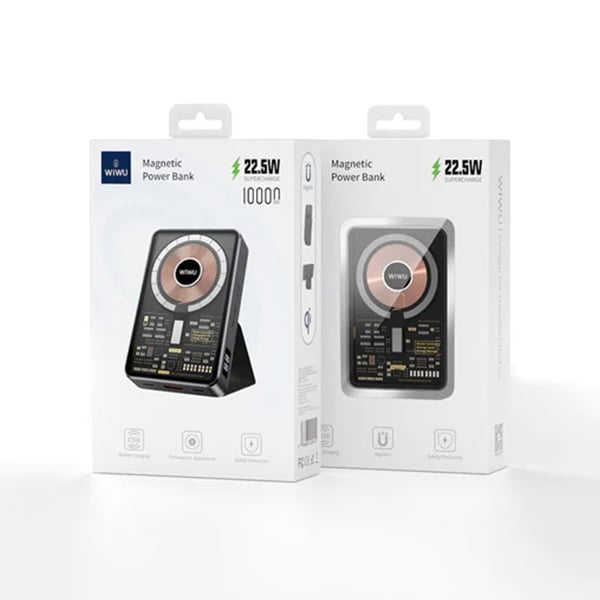 WiWU JC-21 10000mAh Transparent Magnetic Power Bank