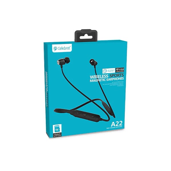 Celebrat A22 Bluetooth Neckband Earphones