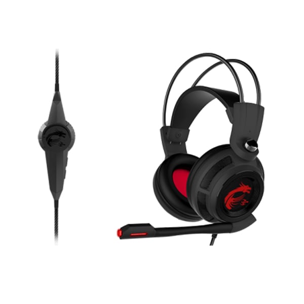MSI DS502 Over Ear Gaming Headset with Microphone