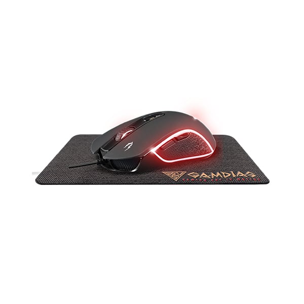 Gamdias E3 RGB Gaming Mouse With Mat Zeus E3