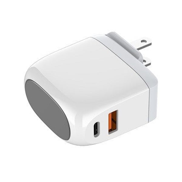 LDNIO A2522C 30W LED Display PD+QC 3.0 Fast Charger with Type-C to Type-C Cable