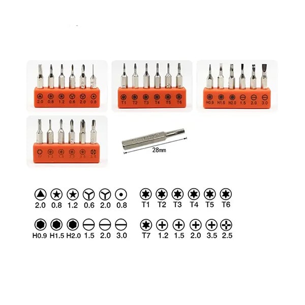 DIYFIX 28 in 1 Multi-Function Screwdriver Bit Set