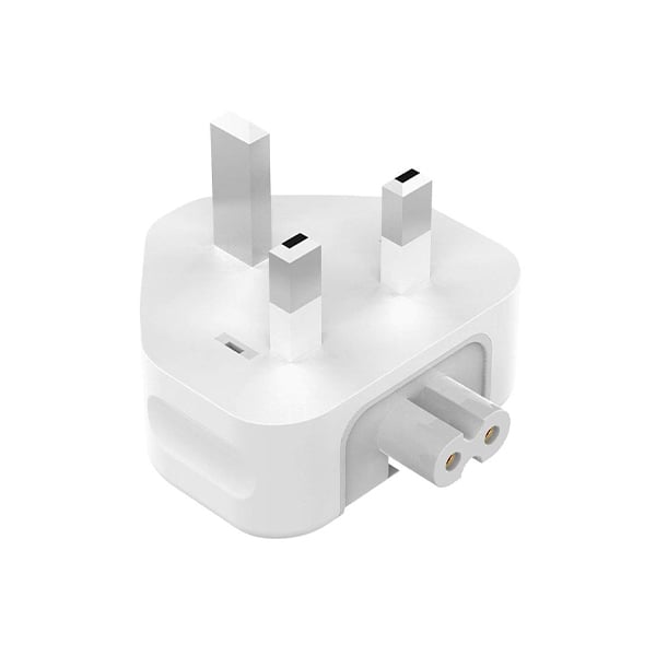 UK 3 Pin Power Plug Duckhead Replacement for Apple Adapters