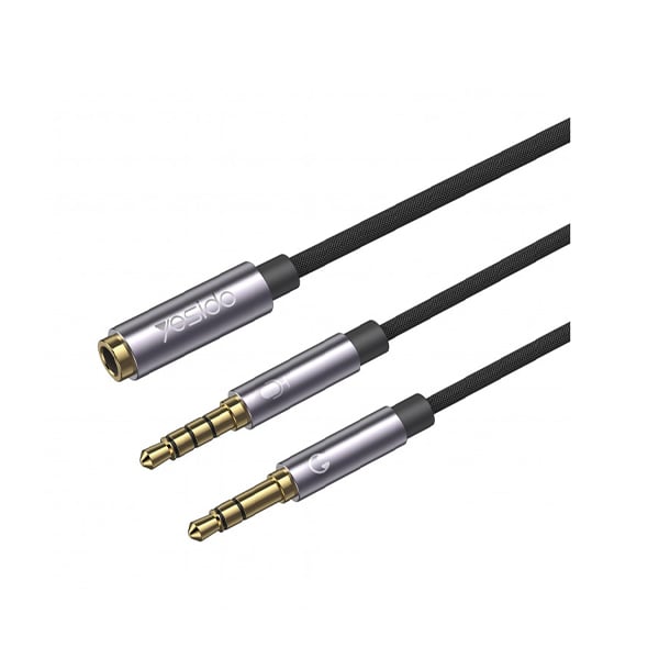 Yesido YAU29 3.5mm 2 Male To 1 Female Headphone Audio Cable