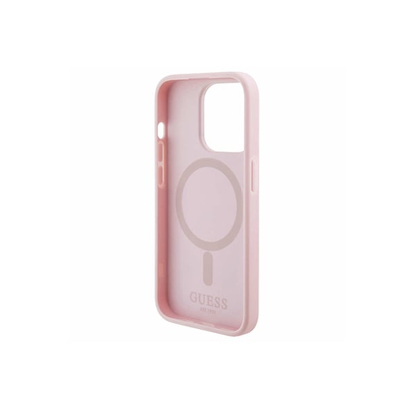 Guess PU G Cube MagSafe Leather Hard Case for iPhone 15 Pro