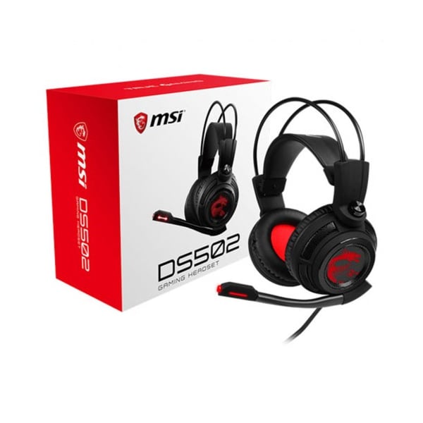 MSI DS502 Over Ear Gaming Headset with Microphone
