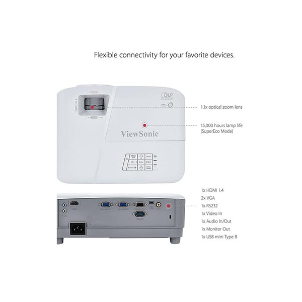 ViewSonic PA-503XE 4000 ANSI Lumens XGA Projector