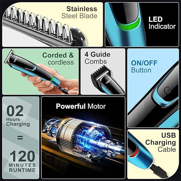 VGR V-183 Professional Rechargeable Hair Trimmer