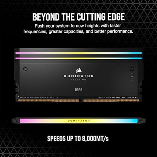 Corsair Dominator Titanium RGB 32GB 2X16GB DDR5 6400MHz CL32 Memory Desktop RAM