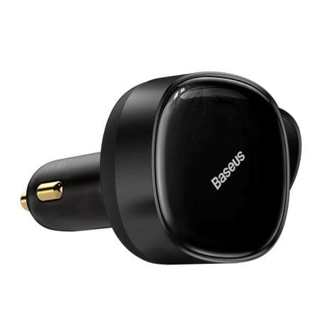 Baseus Enjoyment Retractable 30W 2-in-1 Car Charger with Type-C and Lighting Cable