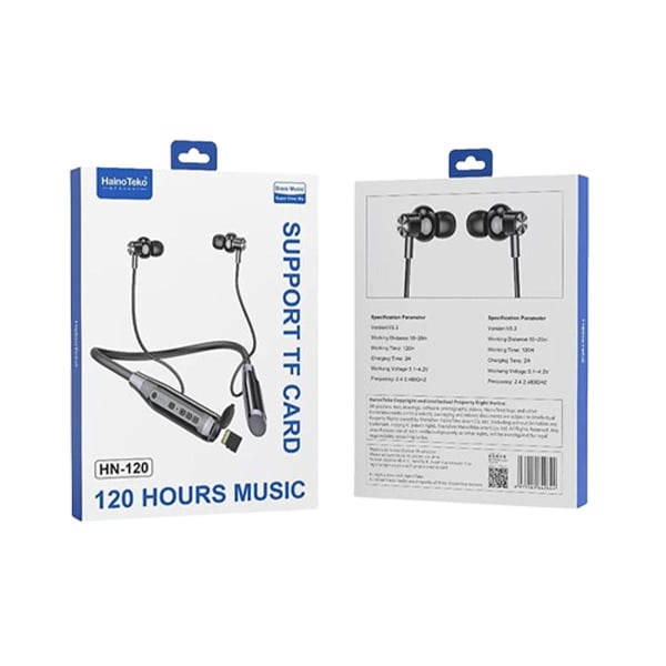 Haino Teko HN-120 Wireless Bluetooth Neckband Earphone