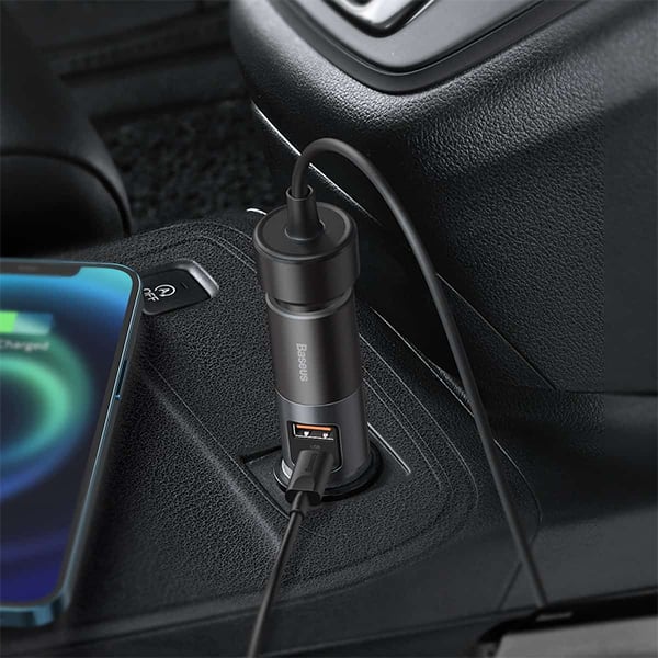 Baseus Share Together 120W USB + Type-C?Car Charger with Cigarette Lighter Expansion Port?