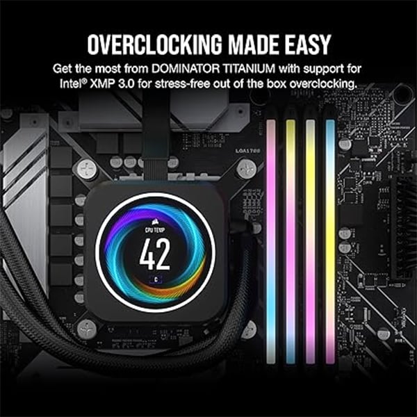 Corsair Dominator Titanium RGB 32GB 2X16GB DDR5 6400MHz CL32 Memory Desktop RAM