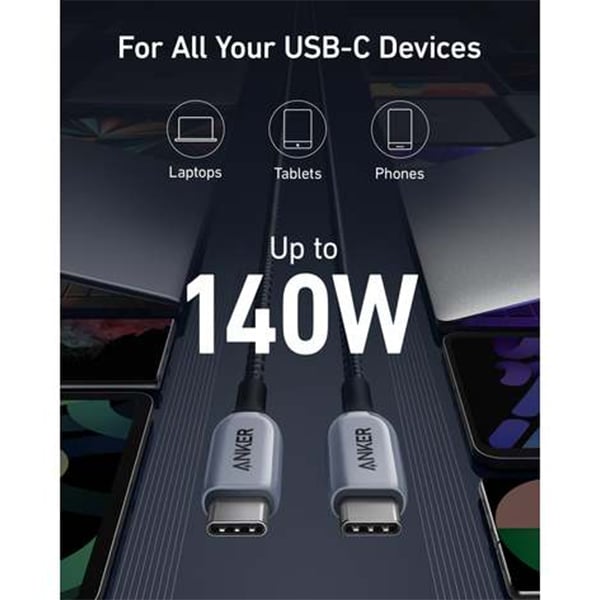 Anker 765 USB-C to USB-C 140W Nylon Cable
