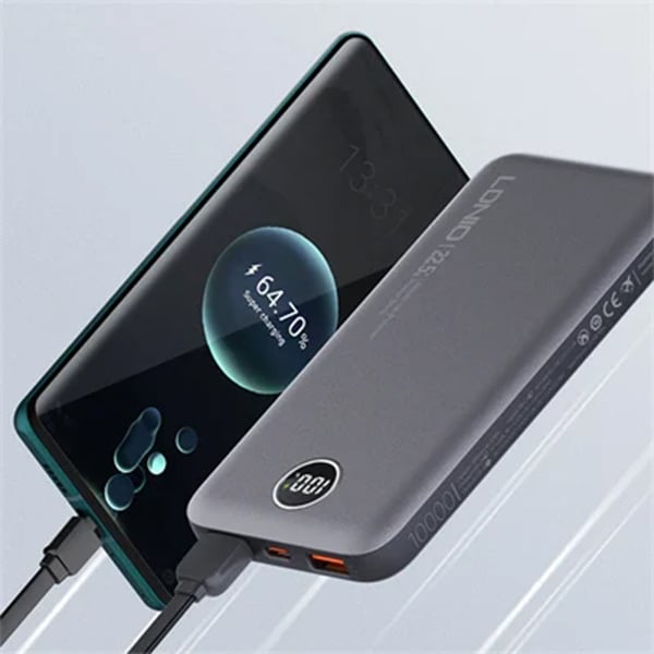 LDNIO PQ10 10000mAh Ultra Slim LED Digital Display Power Bank