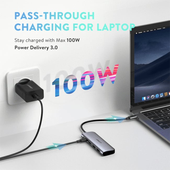 UGREEN 70410 6-in-1 USB-C with 4K HDMI Multifunction Adapter