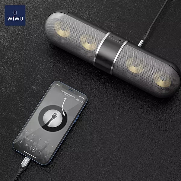 WiWU YP02 3.5mm to Lightning AUX Stereo Adapter Cable