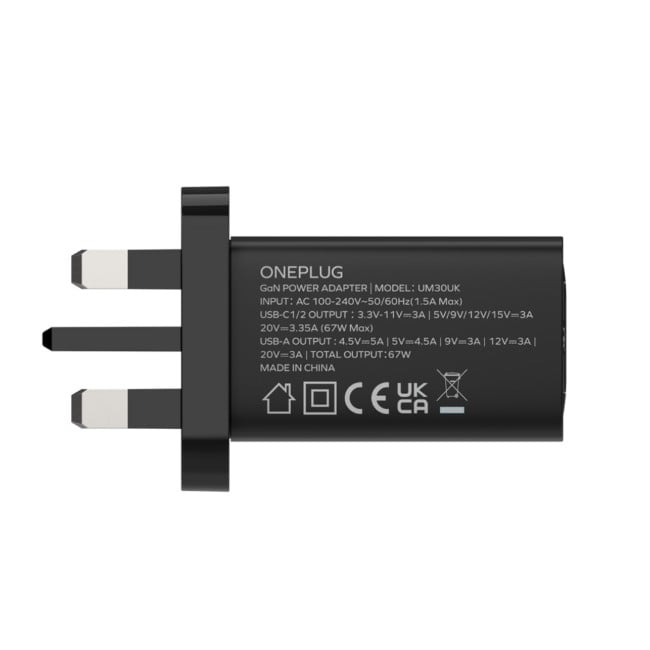Momax OnePlug 3-Port 67W GaN Charger