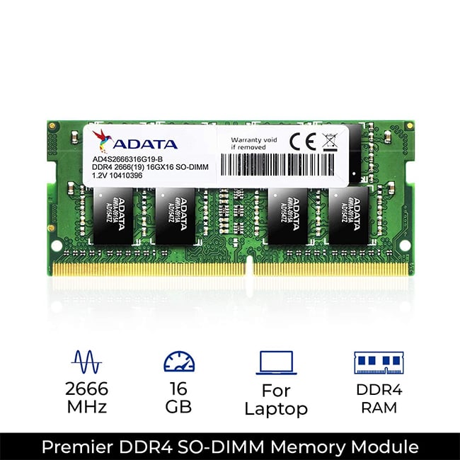 ADATA Premier AD4S2666316G19-R 16GB DDR4 SO-DIMM RAM