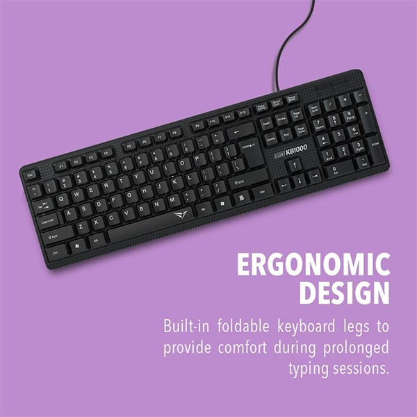 Alcatroz KB1000 Silent Multimedia USB Wired Keyboard