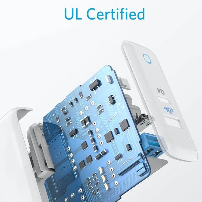 Anker PowerPort PD+ 2 Dual-Port 35W High Speed 3 Pin Wall Charger