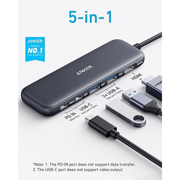 Anker 332 5-in-1 USB-C Hub Adapter