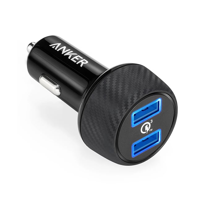 Anker PowerDrive Speed 2 39W QC 3.0 Dual Port Car Charger