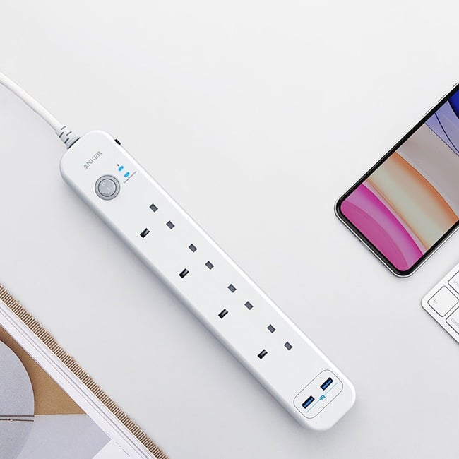 Anker PowerExtend 6-in-1 USB Power Strip Extension Power Cord