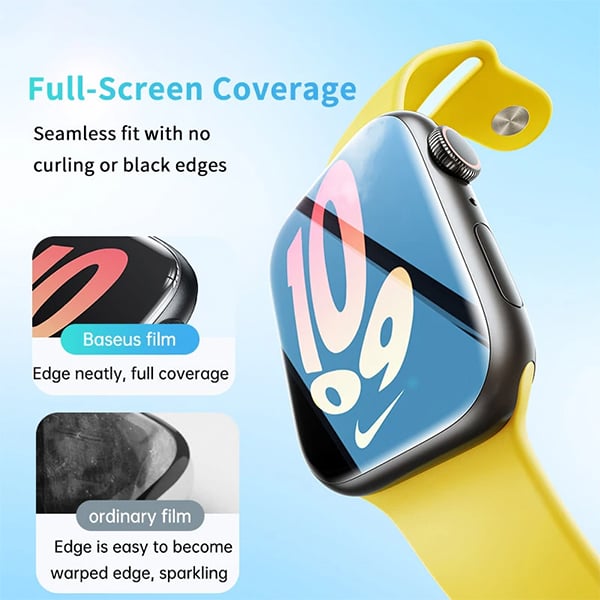 Baseus Nano 45MM Full-coverage Protective Film for Apple Watch - 2Pcs