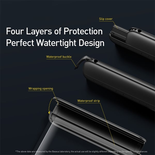 Baseus AquaGlide IPX-8 Mobile Phone Waterproof Bag With Slide Lock