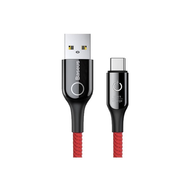Baseus C-Shaped Light Intelligent Power-off Type-C Cable