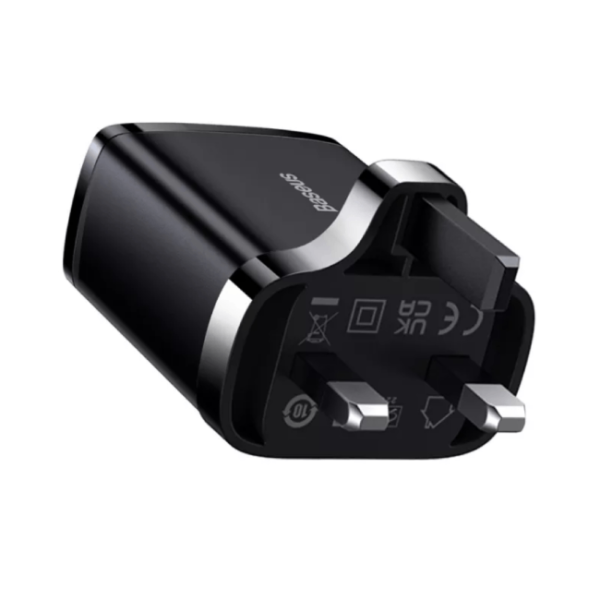 Baseus Compact 2U+C 30W UK 3 Pin Fast Charger