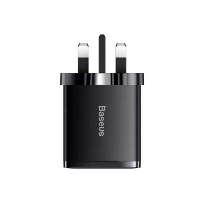 Baseus Compact 2U+C 30W UK 3 Pin Fast Charger