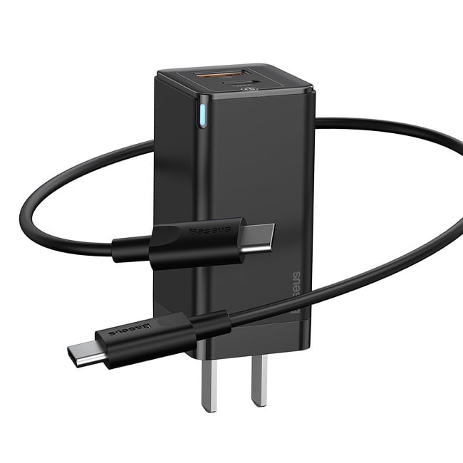 Baseus GaN 45W Mini Type-C + USB Quick Charger