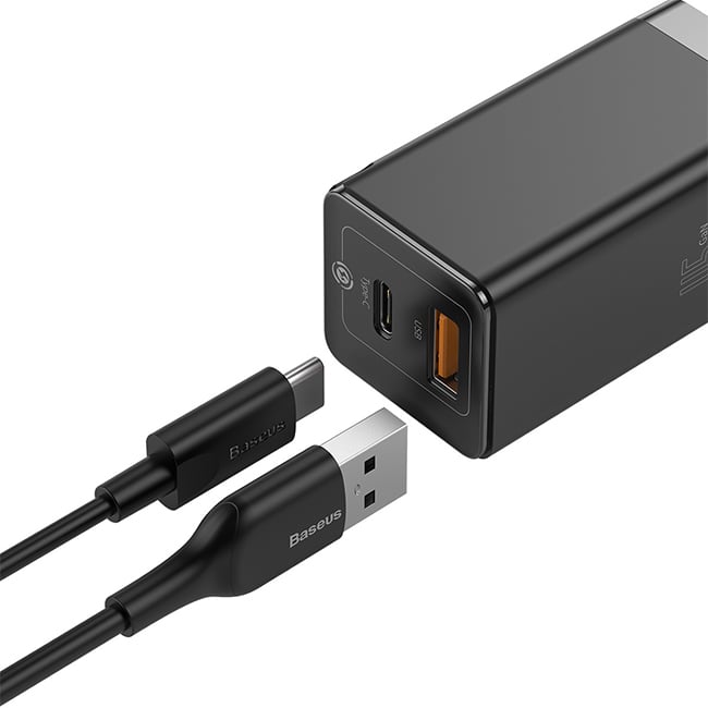 Baseus GaN 45W Mini Type-C + USB Quick Charger