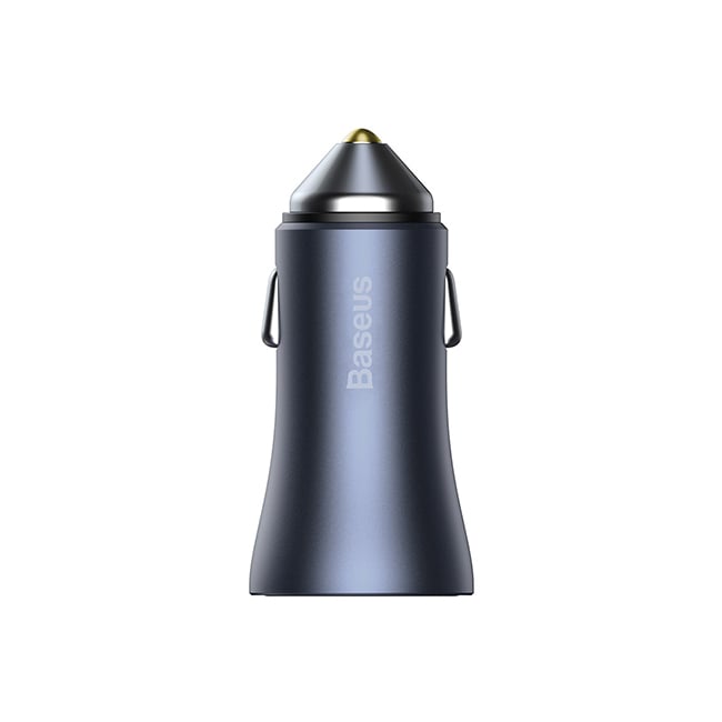 Baseus Golden Contactor Pro 40W USB + Type-C Dual Port Quick Car Charger with Type-C to Lightning Cable